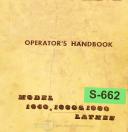 Standard Modern Tool-Standard Modern Tool 1554, Lathe, Operations and parts Manual 1973-1554-01